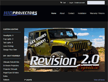 Tablet Screenshot of hidprojectors.com